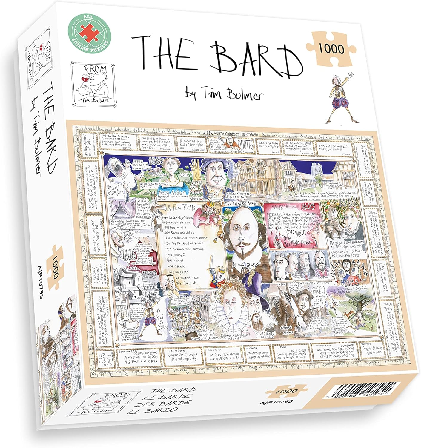 The Bard Jigsaw 1000 Piece Puzzle - Tim Bulmer