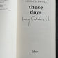 These Days - Lucy Caldwell - SIGNED FIRST EDITION