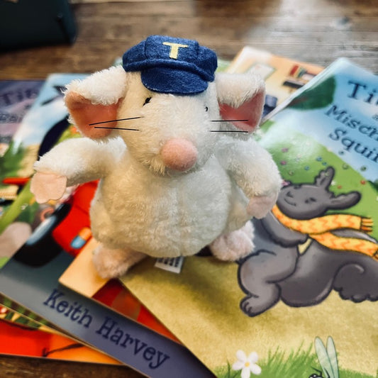 Tiberius the Mouse Soft Toy - from the books by Keith Harvey