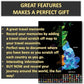 UK Scratch Off Map – Coloured Background Design – Black – A3 Size