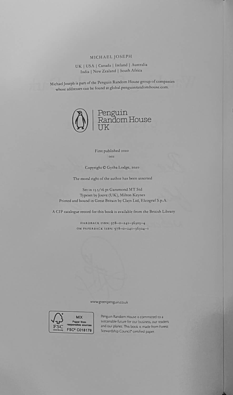 Watching From the Dark (Jonah Sheens Detective Series #2) - Gytha Lodge - SIGNED FIRST EDITION