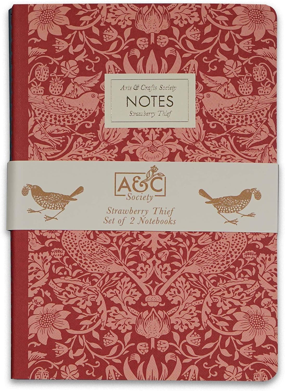 William Morris Strawberry Thief Notebook Set of 2