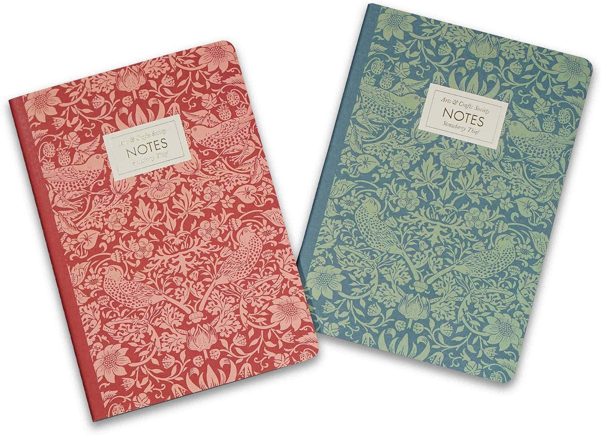 William Morris Strawberry Thief Notebook Set of 2