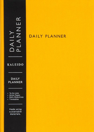 Yellow Fabric Daily Planner