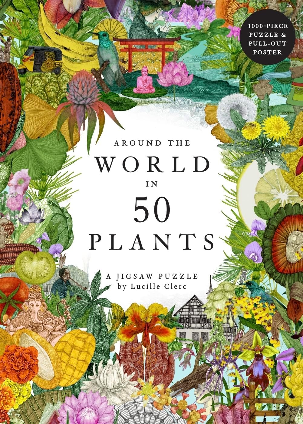 Around the World in 50 Plants: A 1000 Piece Jigsaw Puzzle