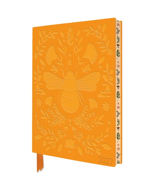 Jade Mosinski: Bee 2027 Artisan Art Vegan Leather Diary Planner - Week to View with Notes