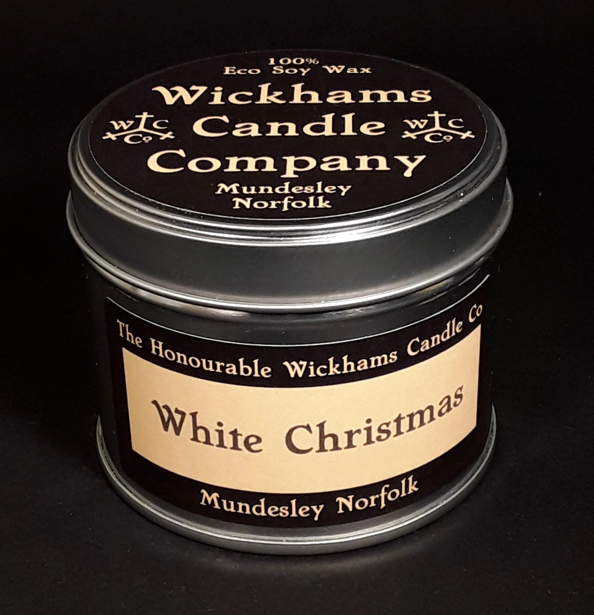 White Christmas Candle - The Honourable Wickham's Candle Company
