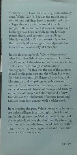 ENGLISH VILLAGERS - Valerie Porter