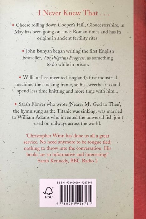 I Never Knew That About the English - Christopher Winn